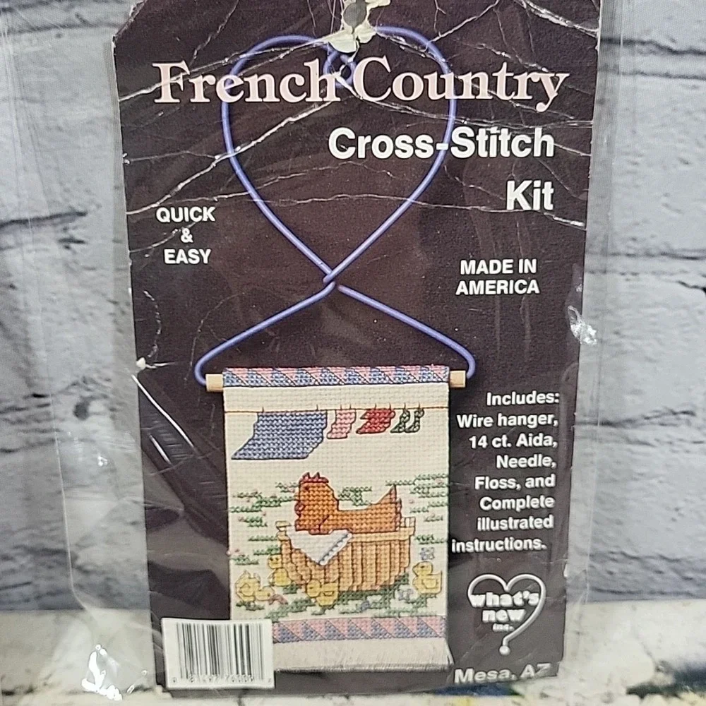 Mini Cross‎ Stitch Kits Lot Of 4 Welcome Dino Room Sign French Country